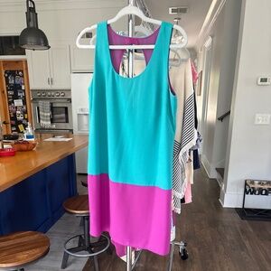 Turquoise and Purple Dress